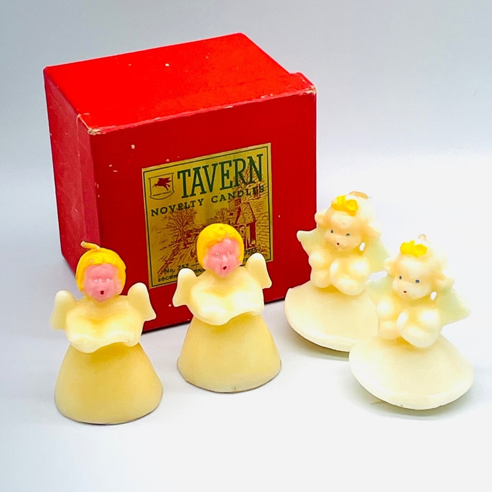 4 Vintage Gurley / Tavern Angle Candles